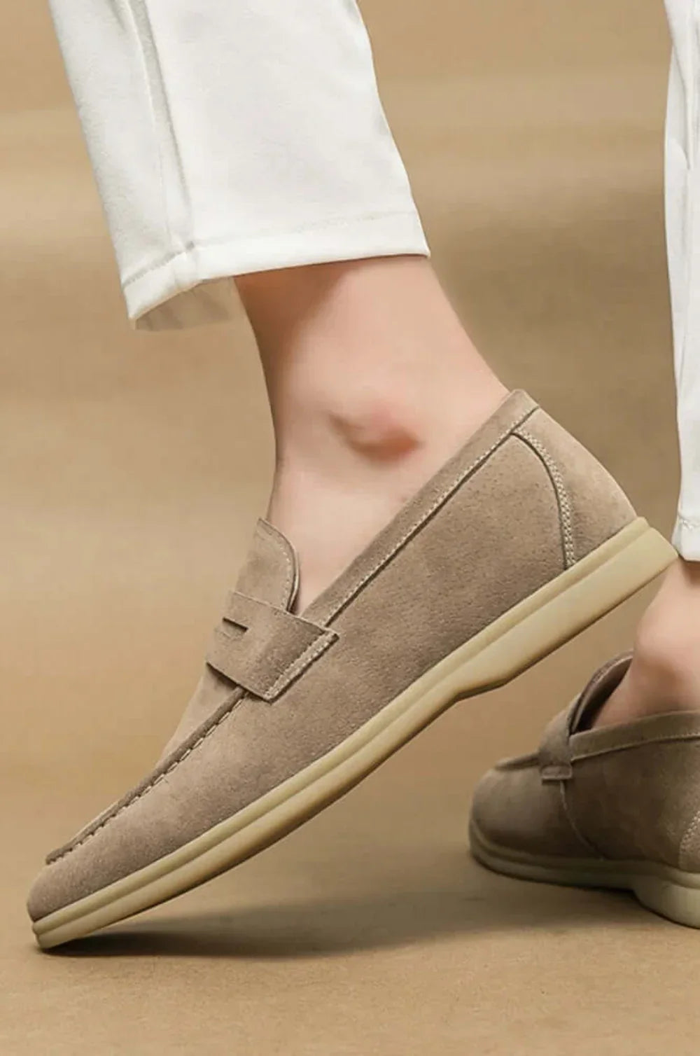 ATHÈNES Suede Leather Loafers